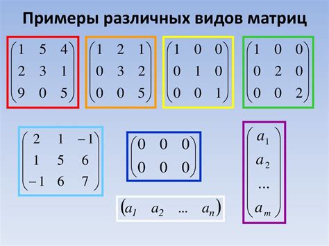 Пример: Создание матрицы с заданными параметрами