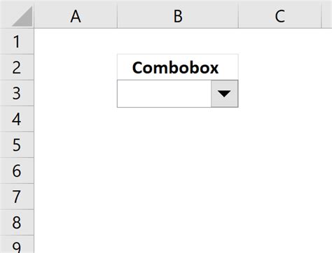 Пример использования Combobox в VBA