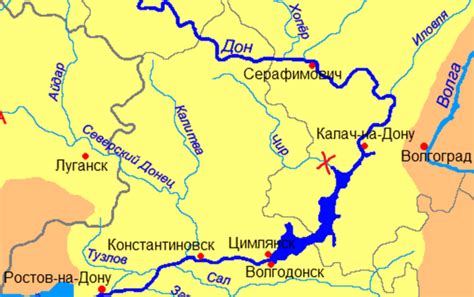 Происхождение рек Волга и Дон