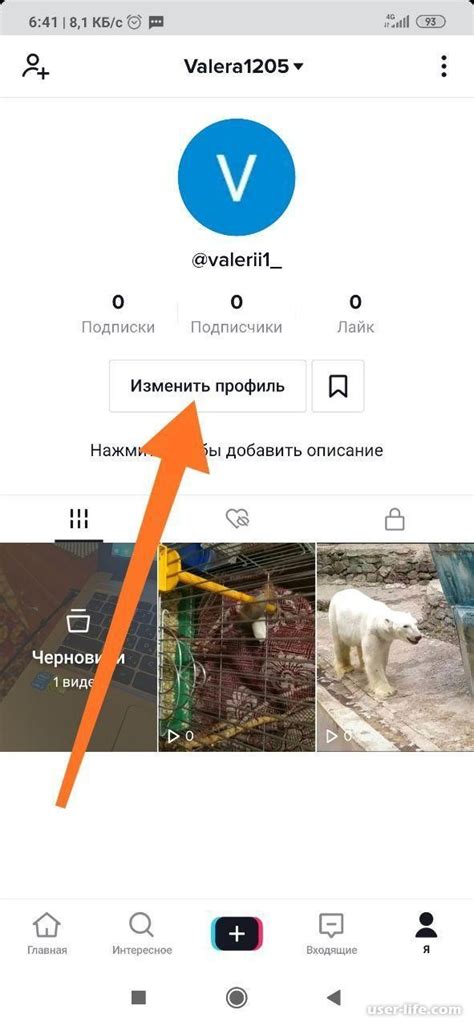 Просмотр информации в профиле пользователя в TikTok