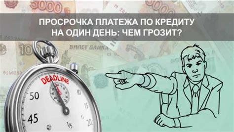 Просрочка по кредиту 1 день: последствия