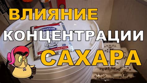 Процесс брожения с добавлением сахара