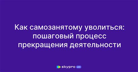 Процесс прекращения деятельности