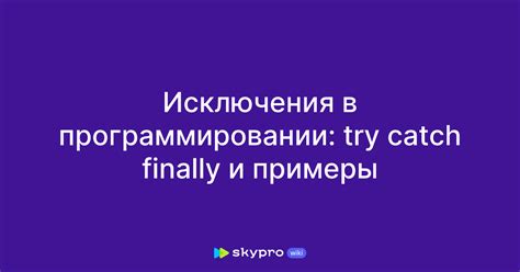 Различия между try finally и try catch