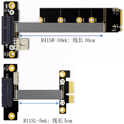 Размеры и спецификации райзера PCI-E x16