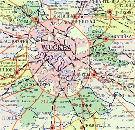 Расположение площади относительно центра Москвы