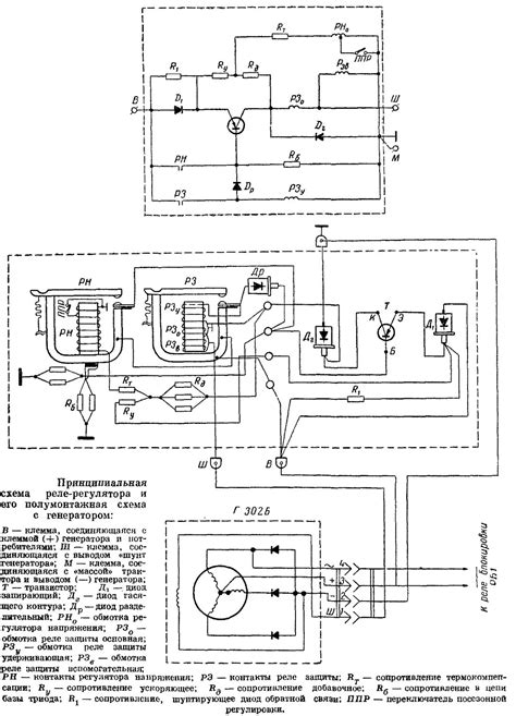 Расположение установки датчика на тракторе Т-25