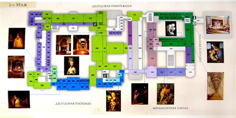 Расположение этажей в галерее "История искусства"