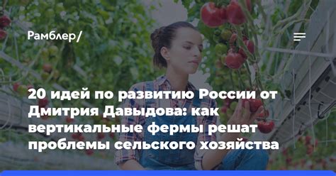 Рекомендации по развитию фермы