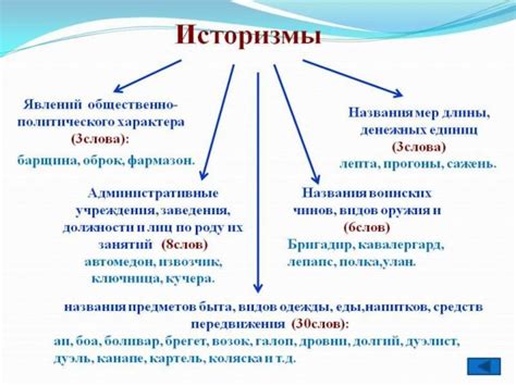 Роль историзмов и архаизмов в формировании лексикона