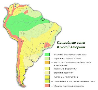 Саванны в Южной Америке