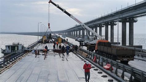 Сборка левой части моста