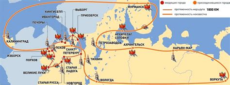 Серебряное ожерелье России: города в его составе