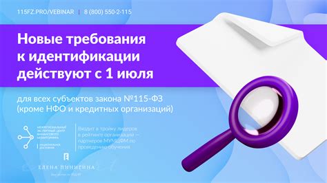 Современные требования к идентификации