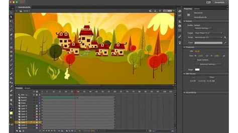 Создание анимации в Adobe Animate