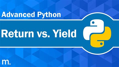 Сравнение yield и return в Python