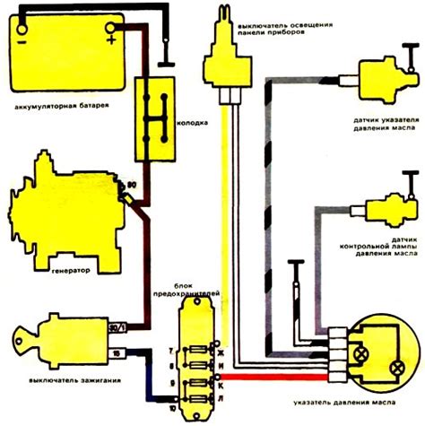 Схема подключения датчика температуры на ВАЗ