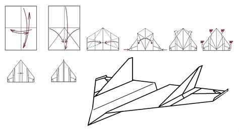 Техника сборки бумажного самолёта