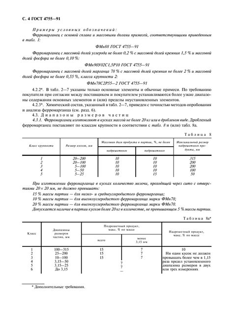 Технические требования и нормативы