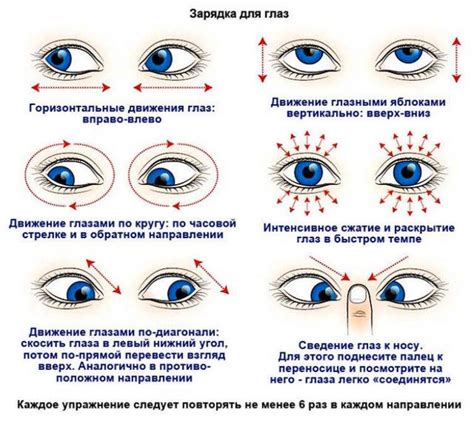 Упражнения для расслабления глазных мышц