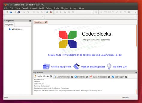 Установка Codeblocks с компилятором C под Linux