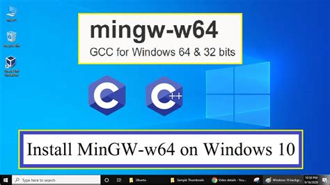 Установка mingw64 на Windows