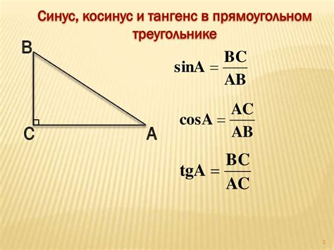 Что такое косинус угла?