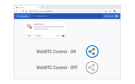 Шаги для деактивации webrtc: