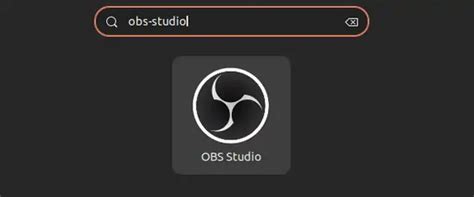 Шаг 1: Запуск OBS Studio