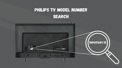 Шаг 1: Поиск модели телевизора Philips