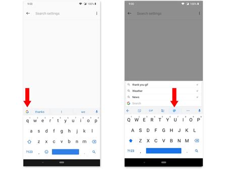 Шаг 2: Активация клавиатуры Gboard