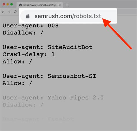 Шаг 4: Проверьте ссылки в robots.txt