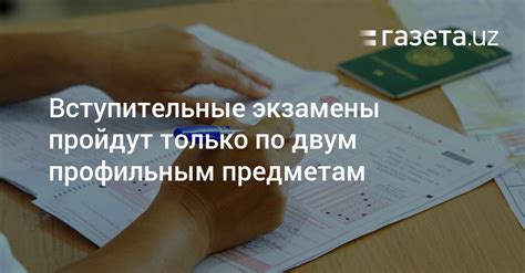 Экзамены по профильным предметам