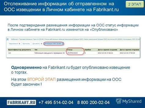 Этап подтверждения информации