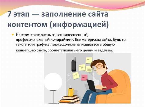 Этап 3: Заполнение контентом и оптимизация