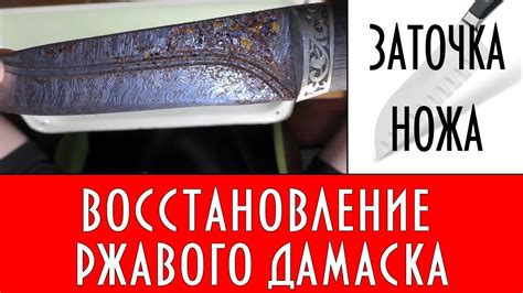 Эффективное очищение ржавого ножа