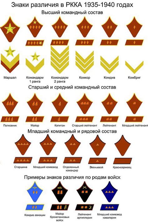  Различия в системе званий и иерархии 